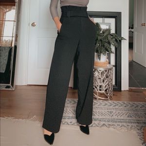Babaton Black high-waisted black dress pants
